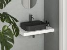 Mosdó, Ravak Ceramic Slim Shelf R 55 kerámiamosdó matt fekete XJX0D155004