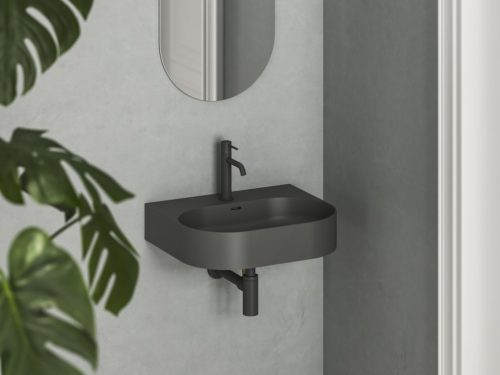 Mosdó, Ravak Ceramic Slim Wall O 55 N kerámiamosdó antracit XJX03155002