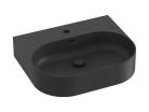 Mosdó, Ravak Ceramic Slim Wall O 55 N kerámiamosdó matt fekete XJX0D155003
