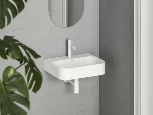 Mosdó, Ravak Ceramic Slim Wall R 55 N kerámiamosdó matt fehér XJX0E155006