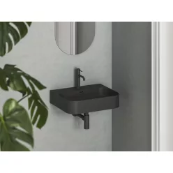   Mosdó, Ravak Ceramic Slim Wall R 55 N kerámiamosdó matt fekete XJX0D155005
