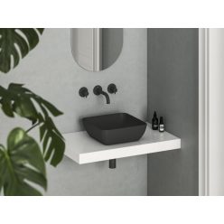   Mosdó, Ravak Uni Slim 38 S kerámiamosdó, matt fekete XJX0D138000