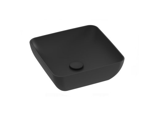 Mosdó, Ravak Uni Slim 38 S kerámiamosdó, matt fekete XJX0D138000