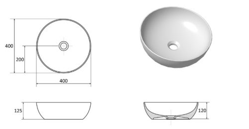 Mosdó, Ravak Uni Slim 40 B kerámiamosdó, matt fehér XJX0E140000