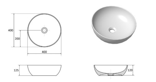 Mosdó, Ravak Slim 40 B kerámiamosdó, matt fekete XJX0D140000