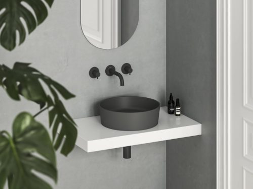 Mosdó, Ravak Uni Slim 40 kerámiamosdó, antracit XJX03140001