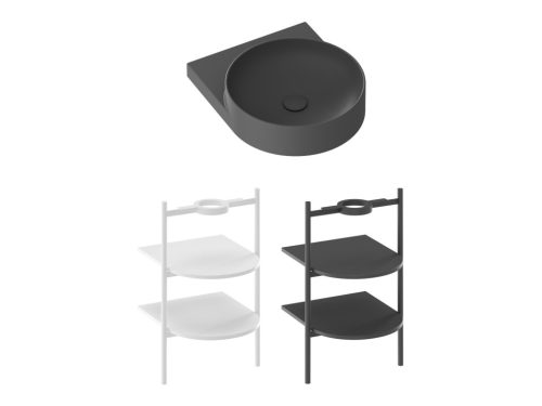 Mosdó, Ravak Yard 40 kerámiamosdó antracit XJX03240002