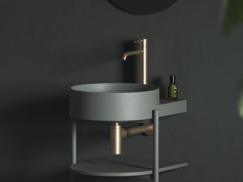 Mosdó, Ravak Yard 40 kerámiamosdó Grey Green XJX08240000