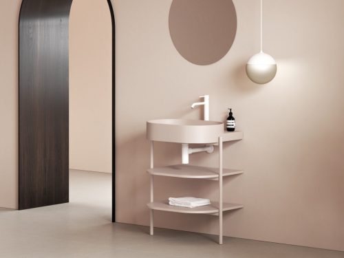 Mosdó, Ravak Yard 60 kerámiamosdó Alabaster Pink XJX0G260000