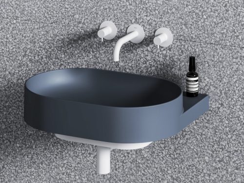 Mosdó, Ravak Yard 60 kerámiamosdó Deepsea Blue, túlfolyó furat nélkül XJX07060000