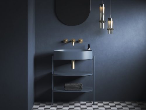 Mosdó, Ravak Yard 60 kerámiamosdó Deepsea Blue, túlfolyó furat nélkül XJX07060000