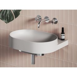   Mosdó, Ravak Yard 60 kerámiamosdó Smoke Grey, túlfolyó furat nélkül XJX0O060000