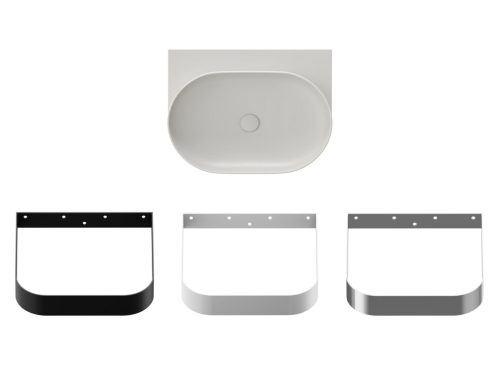 Mosdó, Ravak Yard 60 kerámiamosdó Smoke Grey, túlfolyó furat nélkül XJX0O060000