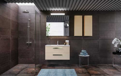 Alsó szekrény, Tboss Ohana 80 fekete fogantyúval