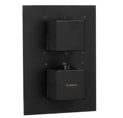 Alkatrész, Deante Therm Külső alkatrész, termosztátos BOXOkhoz, fekete BXY_NEAT