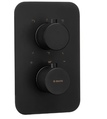 Alkatrész, Deante Therm Külső alkatrész, termosztátos BOXOkhoz, fekete BXY_NEBT