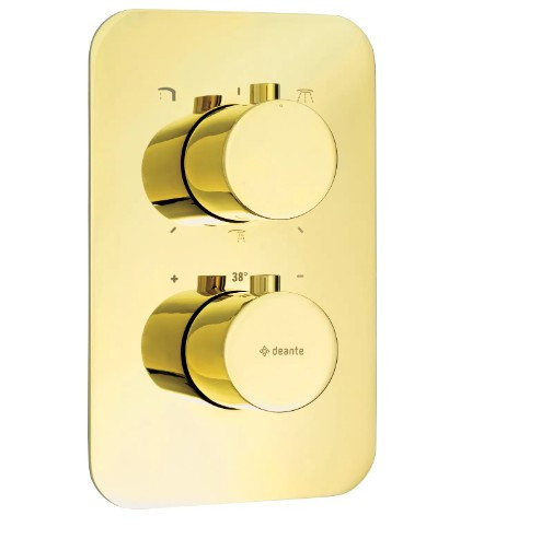 Alkatrész, Deante Therm Külső alkatrész, termosztátos BOXOkhoz, arany BXY_ZEBT