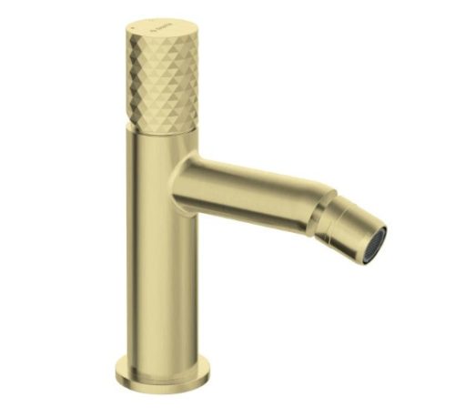 Bidé csaptelep, Deante Silia Hexa bidé csaptelep, szálcsiszolt arany BHS_R30M