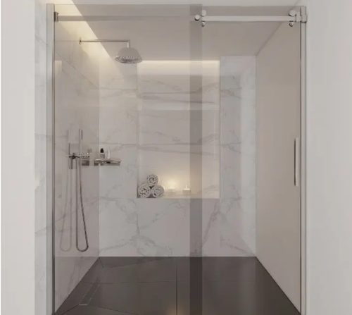 Fali kifolyócső, Deante Cascada zuhany kifolyócső, fali, 400 mm, króm NAC_045K