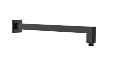 Fali kifolyócső, Deante Cascada zuhany kifolyócső, fali, 375 mm, fekete NAC_N46K