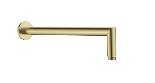 Fali kifolyócső, Deante Cascada zuhany kifolyócső, fali, 400 mm, szálcsiszolt arany NAC_R45K