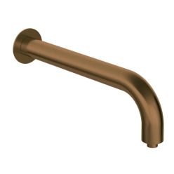   Fali kifolyócső, Deante Silia zuhany kifolyócső, fali, 380 mm, szálcsiszolt bronz NQS_C41K