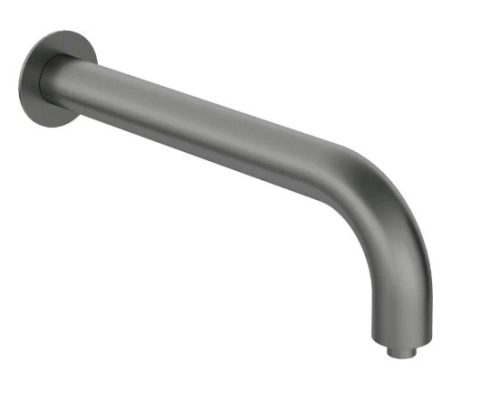 Fali kifolyócső, Deante Silia zuhany kifolyócső, fali, 380 mm, titanium NQS_D41K