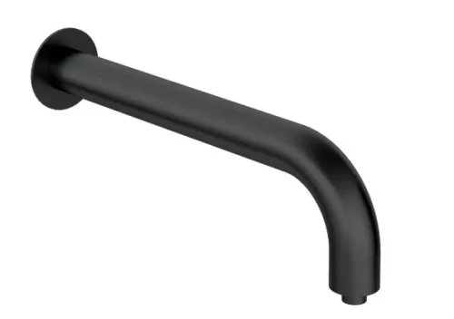 Fali kifolyócső, Deante Silia zuhany kifolyócső, fali, 380 mm, fekete NQS_N41K
