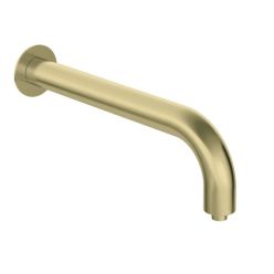   Fali kifolyócső, Deante Silia zuhany kifolyócső, fali, 380 mm, szálcsiszolt arany NQS_R41K