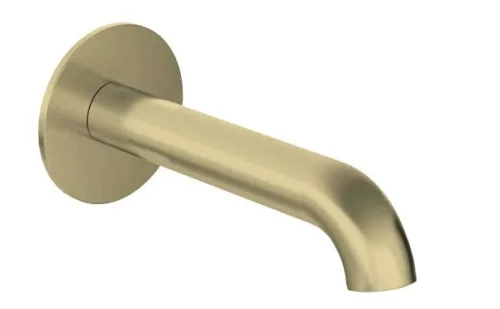 Kádkifolyó, Deante Silia kifolyó kádhoz és mosdókagylóhoz, 160 mm, szálcsiszolt arany NQS_R80K