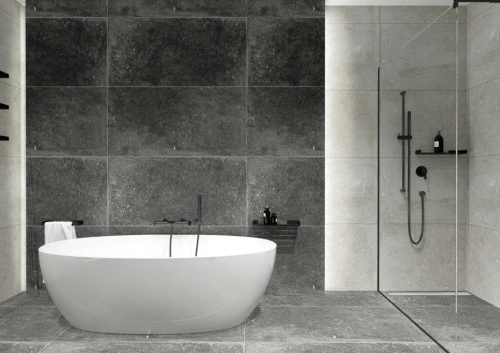 Alkatrész, Deante Cascada kerek sarokcsatlakozó, fekete NAC_N54K