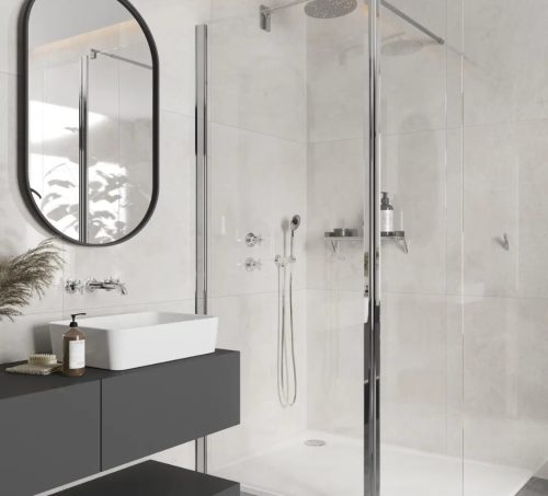 Alkatrész, Deante Cascada sarokcsatlakozó, kerek, kézizuhany tartóval, króm NAC_057K