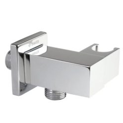   Alkatrész, Deante Cascada sarokcsatlakozó, négyzet, kézizuhany tartóval, króm NAC_058K