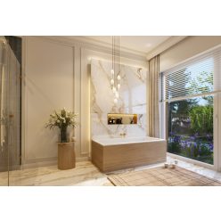 Kád, M-Acryl Sabina Pro Slim matt fehér 170x75