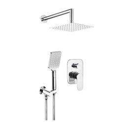   Falba süllyesztett csaptelep, Deante Alpinia falsík alatti zuhanyszett, króm NAC_09LP