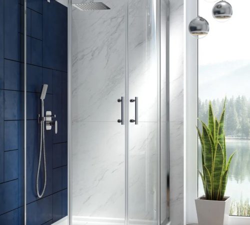 Falba süllyesztett csaptelep, Deante Alpinia falsík alatti zuhanyszett, króm NAC_09LP