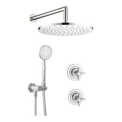   Falba süllyesztett csaptelep, Deante Temisto falsík alatti zuhanyszett, króm NAC_09QT