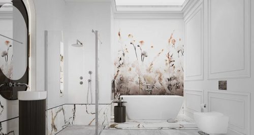 Falba süllyesztett csaptelep, Deante Temisto falsík alatti zuhanyszett, króm NAC_09QT