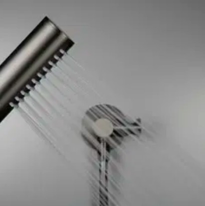 Falba süllyesztett csaptelep, Deante Silia zuhanyszett fejzuhannyal, titanium NQS_D9XK