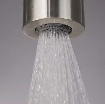 Falba süllyesztett csaptelep, Deante Silia zuhanyszett fejzuhannyal, szálcsiszolt acél NQS_F9XK