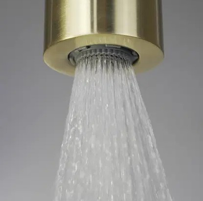 Falba süllyesztett csaptelep, Deante Silia zuhanyszett fejzuhannyal, szálcsiszolt arany NQS_R9XK
