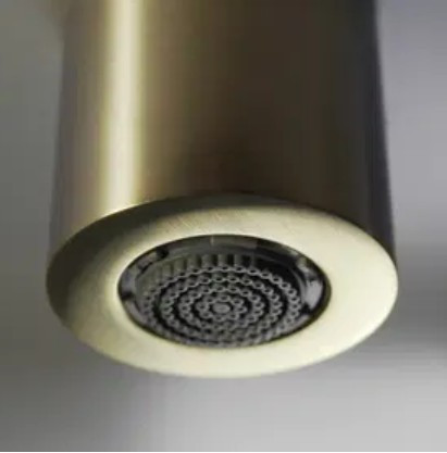 Falba süllyesztett csaptelep, Deante Silia zuhanyszett fejzuhannyal, szálcsiszolt arany NQS_R9XK