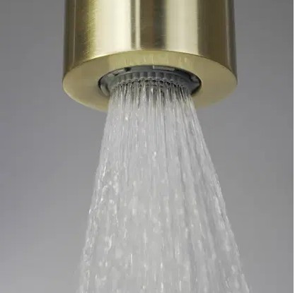 Falba süllyesztett csaptelep, Deante Silia Hexa zuhanyszett+fejzuhany,szálcsiszolt arany NHS_R9XK