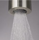 Falba süllyesztett csaptelep, Deante Silia Hexa zuhanyszett+fejzuhany szálcsiszolt acél NHS_F9XK