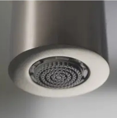 Falba süllyesztett csaptelep, Deante Silia Hexa zuhanyszett+fejzuhany szálcsiszolt acél NHS_F9XK