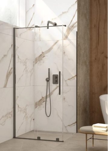 Falba süllyesztett csaptelep, Deante Silia zuhanyszett, keverő BOX-al, titanium BXYZDQSM