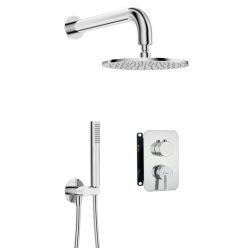   Falba süllyesztett csaptelep, Deante Silia zuhanyszett, keverő BOX-al, króm BXYY0QSM