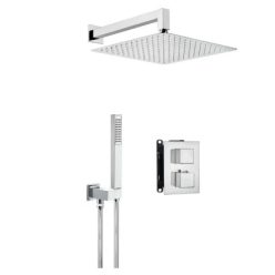   Falba süllyesztett csaptelep, Deante Therm zuhanyszett termosztatikus BOX-al, króm BXYZ0EAT