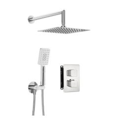   Falba süllyesztett csaptelep, Deante Therm zuhanyszett termosztatikus BOX-al, króm BXYZ0ECT