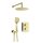 Falba süllyesztett csaptelep,Deante Therm zuhanyszett+termosztatikus BOX,szálcsisz.arany BXYZREBT